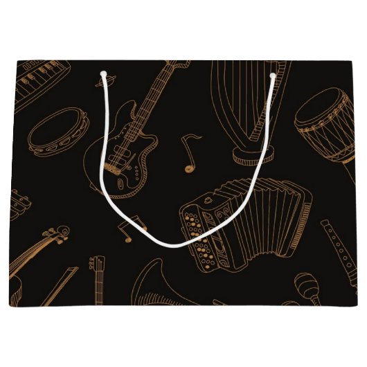 Muziekpatroon Groot Cadeauzakje (Voorkant)