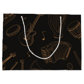 Muziekpatroon Groot Cadeauzakje (Achterkant)