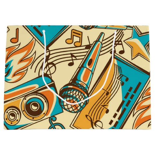 Muziekpatroon Groot Cadeauzakje (Voorkant)