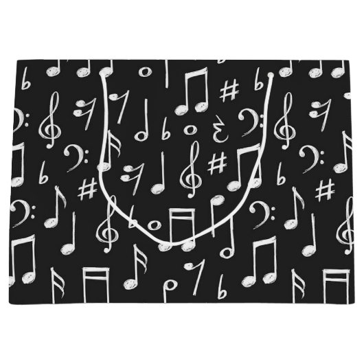Muziekpatroon Groot Cadeauzakje (Voorkant)