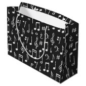 Muziekpatroon Groot Cadeauzakje (Achterkant Gekanteld)