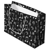 Muziekpatroon Groot Cadeauzakje (Voorkant Gekanteld)