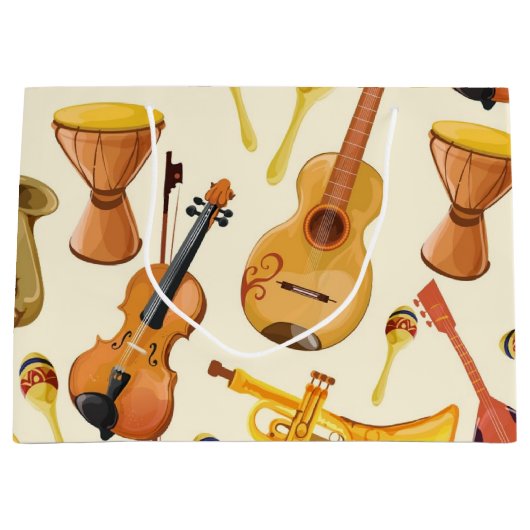 Muziekpatroon Groot Cadeauzakje (Voorkant)
