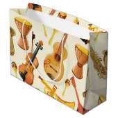 Muziekpatroon Groot Cadeauzakje (Achterkant Gekanteld)