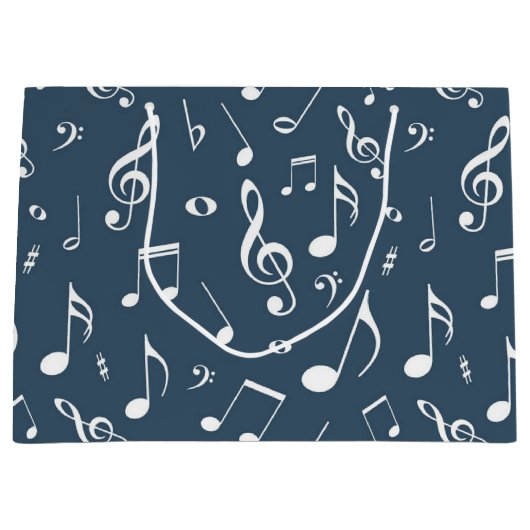 Muziekpatroon Groot Cadeauzakje (Voorkant)