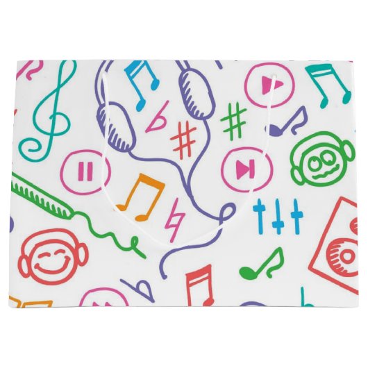 Muziekpatroon Groot Cadeauzakje (Voorkant)