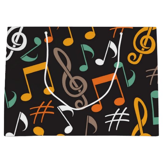 Muziekpatroon Groot Cadeauzakje (Voorkant)