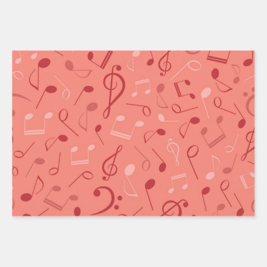 Muziekpatroon Inpakpapier Vel (Voorkant)