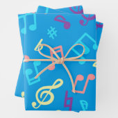 Muziekpatroon Inpakpapier Vel (In situ)