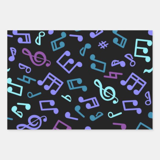 Muziekpatroon Inpakpapier Vel (Voorkant)