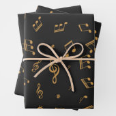 Muziekpatroon Inpakpapier Vel (In situ)