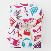 Muziekpatroon Inpakpapier Vel (In situ)