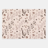 Muziekpatroon Inpakpapier Vel (Voorkant 2)