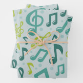 Muziekpatroon Inpakpapier Vel (In situ)