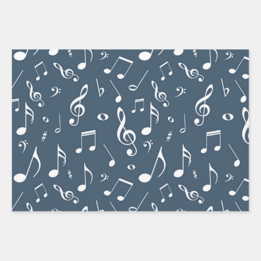 Muziekpatroon Inpakpapier Vel (Voorkant)