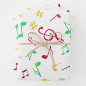 Muziekpatroon Inpakpapier Vel (In situ)