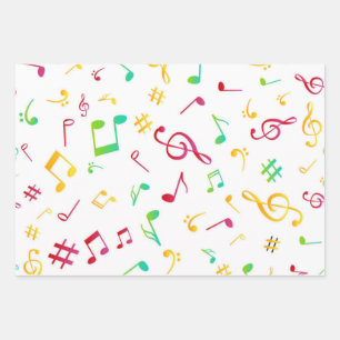 Muziekpatroon Inpakpapier Vel