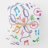 Muziekpatroon Inpakpapier Vel (In situ)