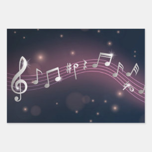 Muziekpatroon Inpakpapier Vel