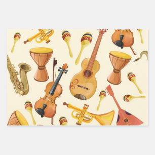 Muziekpatroon Inpakpapier Vel