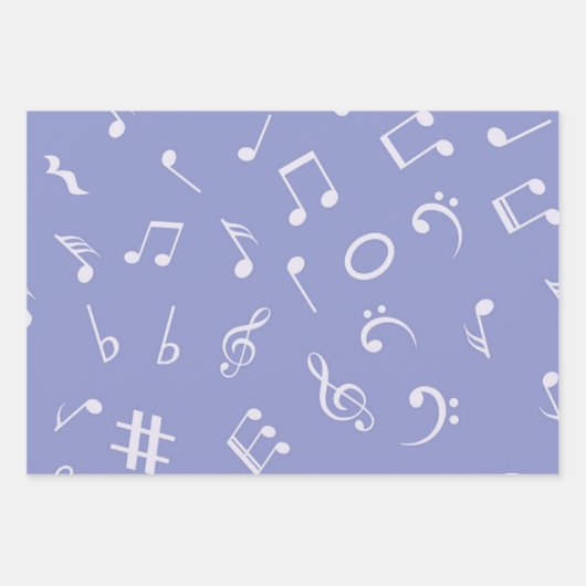 Muziekpatroon Inpakpapier Vel (Voorkant)