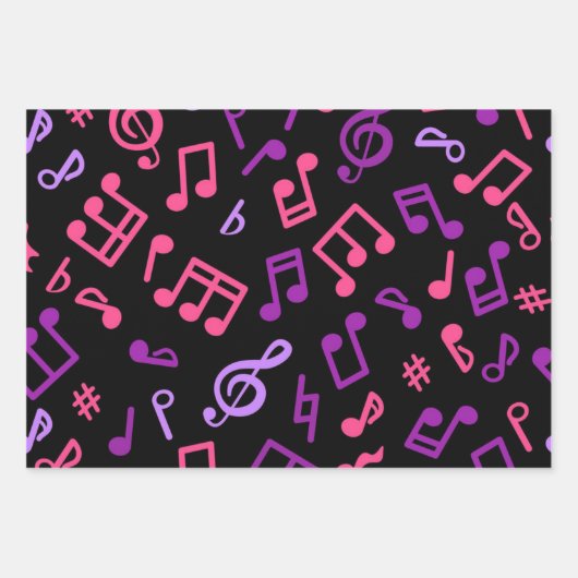 Muziekpatroon Inpakpapier Vel (Voorkant)