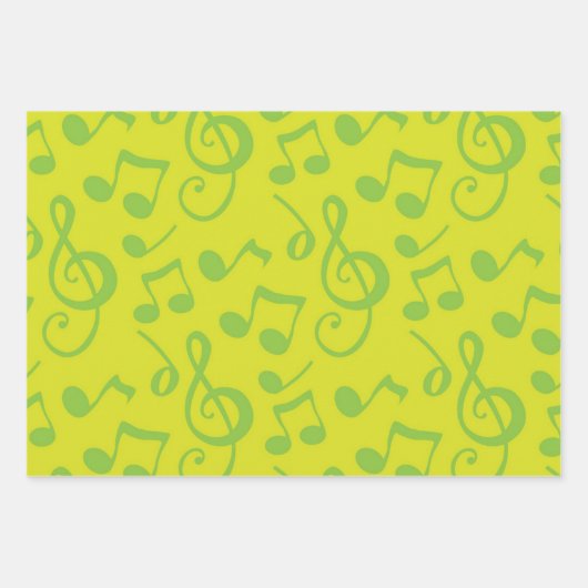 Muziekpatroon Inpakpapier Vel (Voorkant)