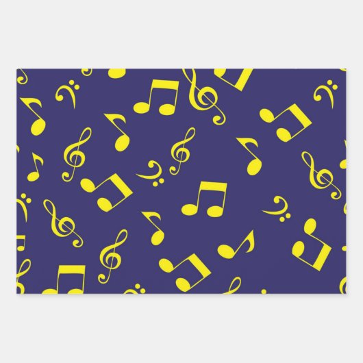 Muziekpatroon Inpakpapier Vel (Voorkant)