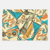 Muziekpatroon Inpakpapier Vel (Voorkant 3)