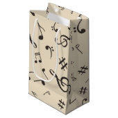 Muziekpatroon Klein Cadeauzakje (Voorkant Gekanteld)