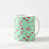 Muziekpatroon Koffiemok (Voorkant rechts)