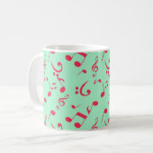 Muziekpatroon Koffiemok (Voorkant links)