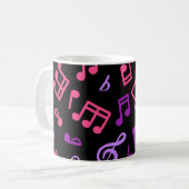 Muziekpatroon Koffiemok (Voorkant links)