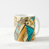 Muziekpatroon Koffiemok (Voorkant rechts)