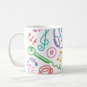 Muziekpatroon Koffiemok