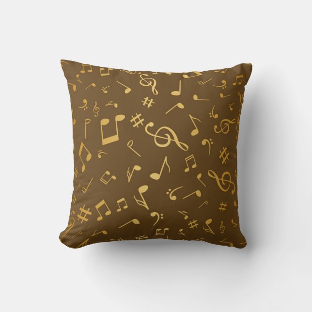 Muziekpatroon Kussen (Voorkant)