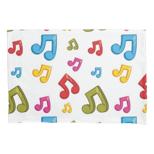 Muziekpatroon Kussensloop (Voorkant)