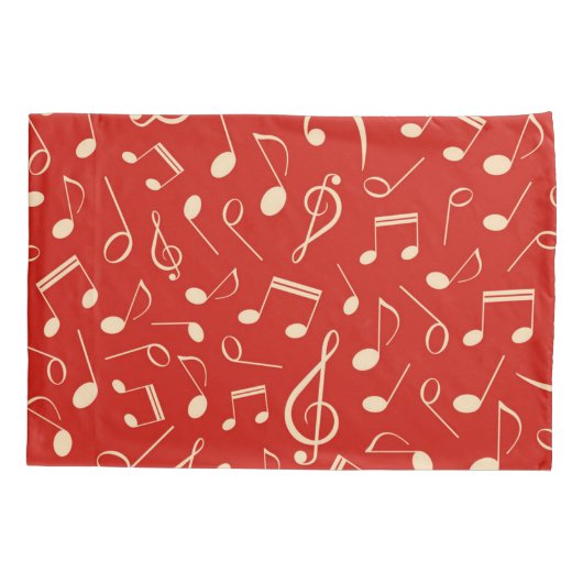 Muziekpatroon Kussensloop (Achterkant)