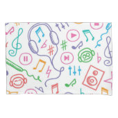 Muziekpatroon Kussensloop (Voorkant)