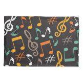 Muziekpatroon Kussensloop (Achterkant)