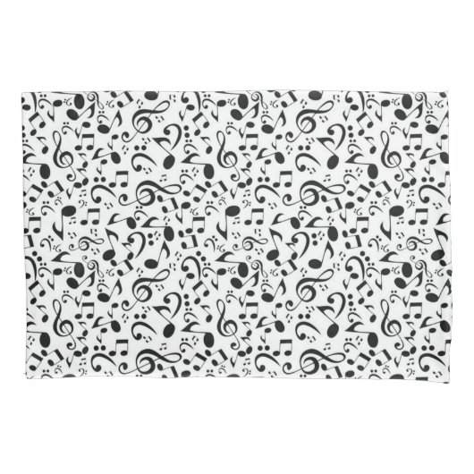 Muziekpatroon Kussensloop (Voorkant)