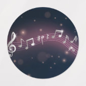 Muziekpatroon Labels (Design 1)