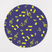 Muziekpatroon Labels (Design 1)