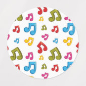 Muziekpatroon Labels (Design 1)
