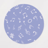Muziekpatroon Labels (Design 2)