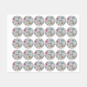 Muziekpatroon Labels
