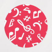 Muziekpatroon Labels (Design 1)