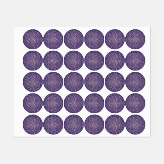 Muziekpatroon Labels (Vel)