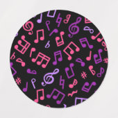 Muziekpatroon Labels (Design 2)