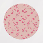 Muziekpatroon Labels (Design 1)